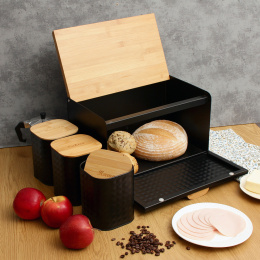 BREAD BOX WITH SET OF KITCHEN CONTAINERS 1627