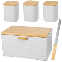 BREAD BOX WITH SET OF KITCHEN CONTAINERS 2703