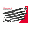 SET OF 5 KITCHEN MARBLED KNIVES WITH PEELER KLAUSBERG KB-7613
