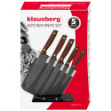 SET OF 5 KITCHEN KNIVES IN KLAUSBERG BLOCK KB-7616