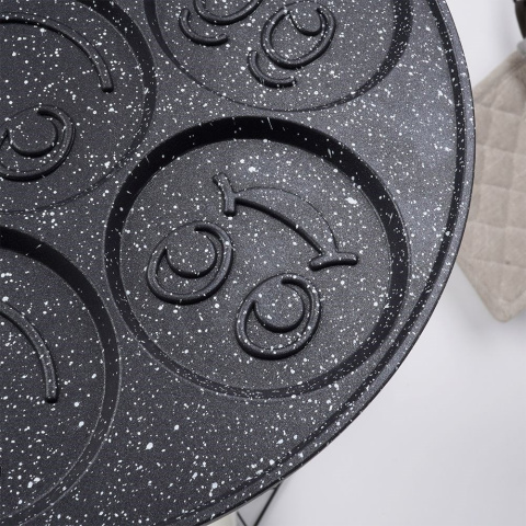 PATELNIA GRANITOWA DO 7 PLACUSZKÓW Z UŚMIESZKAMI BLACK&WOOD 19908