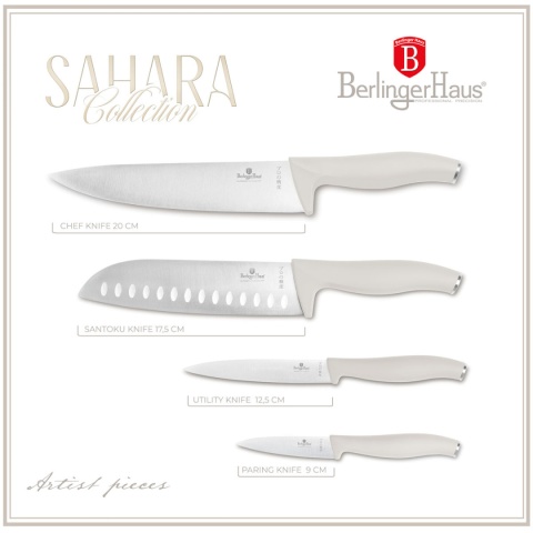 ZESTAW 4 NOŻY KUCHENNYCH BERLINGER HAUS BH-2959 SAHARA