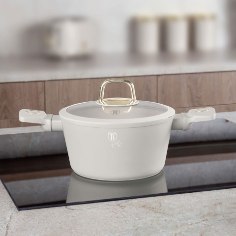 GARNEK TYTANOWY Z POKRYWĄ 20cm BERLINGER HAUS BH-8070 SAHARA