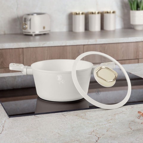 GARNEK TYTANOWY Z POKRYWĄ 20cm BERLINGER HAUS BH-8070 SAHARA