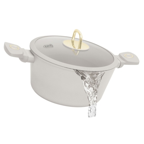 GARNEK TYTANOWY Z POKRYWĄ 20cm BERLINGER HAUS BH-8070 SAHARA