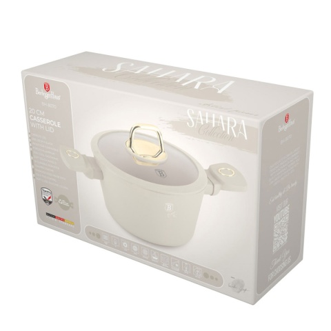 GARNEK TYTANOWY Z POKRYWĄ 20cm BERLINGER HAUS BH-8070 SAHARA