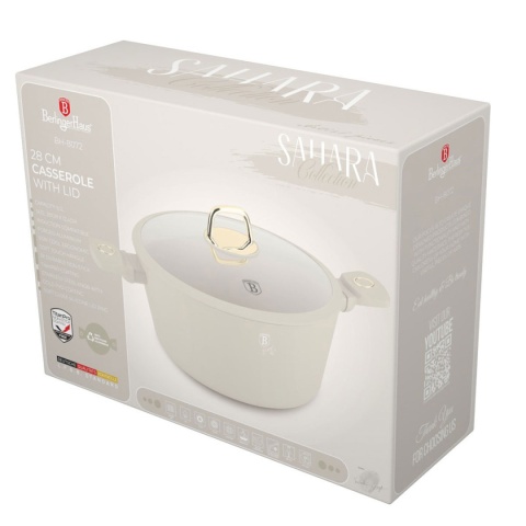 GARNEK TYTANOWY Z POKRYWĄ 28cm BERLINGER HAUS BH-8072 SAHARA
