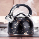 KETTLE WITH WHISTLE 3L GLAMOR BLACK GOLD E-5155