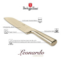 STALOWY NÓŻ SANTOKU BERLINGER HAUS 17,5cm BH-2829 GOLD