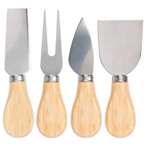 DESKA BAMBUSOWA Z PRZYBORAMI DO PODAWANIA SERÓW PRZEKĄSEK 139753