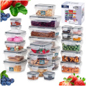 ZESTAW 24 POJEMNIKÓW NA ŻYWNOŚĆ Z POKRYWAMI I USZCZELKAMI 229159