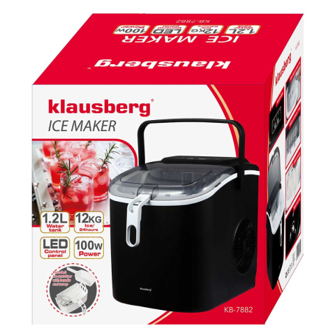 AUTOMATYCZNA KOSTKARKA DO LODU 1,2L 100W KLAUSBERG KB-7882