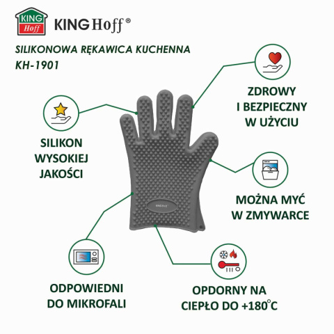 SILICONE KITCHEN GLOVE KINGHOFF KH-1901