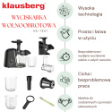SOKOWIRÓWKA WYCISKARKA WOLNOOBROTOWA KLAUSBERG KB-7867