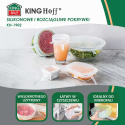 ZESTAW 6 szt. UNIWERSALNYCH POKRYWEK SILIKONOWYCH KINGHOFF KH-1902