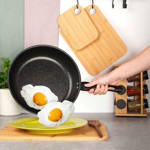 PATELNIA GRANITOWA 28cm GŁĘBOKA BASIC LINE BEZ INDUKCJI 199087