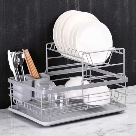 SUSZARKA DO NACZYŃ Z OCIEKACZEM I TACĄ E-8056