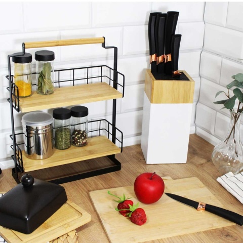 UNIWERSALNY STOJAK BLOK DO NOŻY BIAŁY 3786