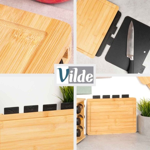 ZESTAW 5 DESEK KUCHENNYCH W STOJAKU 259726