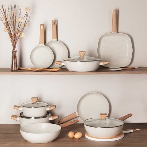 PATELNIA MARMURKOWA 24cm BERGNER BG-30638 NATURALLY