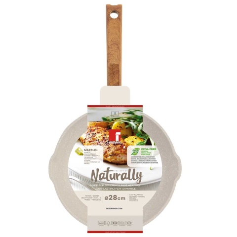 PATELNIA MARMURKOWA 28cm BERGNER BG-30639 NATURALLY