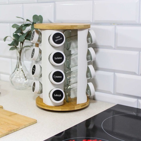 STOJAK OBROTOWY NA PRZYPRAWY 16 POJEMNIKÓW 2735