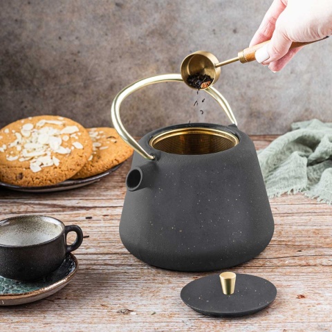 ZAPARZACZ ŻELIWNY IMBRYK 1L Z FILTREM KINGHOFF KH-1932