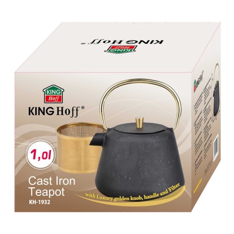 ZAPARZACZ ŻELIWNY IMBRYK 1L Z FILTREM KINGHOFF KH-1932