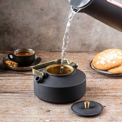 ZAPARZACZ ŻELIWNY IMBRYK 1L Z FILTREM KINGHOFF KH-1933