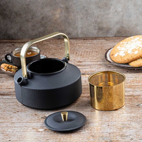 ZAPARZACZ ŻELIWNY IMBRYK 1L Z FILTREM KINGHOFF KH-1933