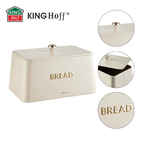 ELEGANCKI CHLEBAK STALOWY KINGHOFF KH-1950 KREMOWY