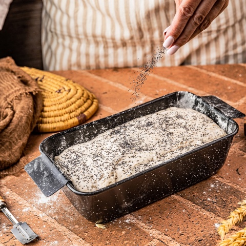 FORMA KEKSÓWKA DO CHLEBA 24x13,5cm Z WKŁADKĄ KINGHOFF KH-1953