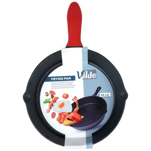 PATELNIA ŻELIWNA 30cm Z SILIKONOWĄ NAKŁADKĄ CAST LINE 199037