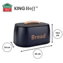 CHLEBAK POJEMNIK STALOWY NA PIECZYWO KINGHOFF KH-1946