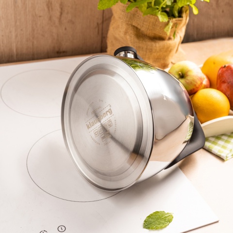 CZAJNIK STALOWY Z GWIZDKIEM 2,5L KLAUSBERG KB-7914