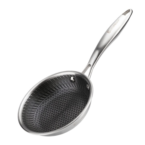 PATELNIA STALOWA 16cm Z POWŁOKĄ PLASTER MIODU E-7543