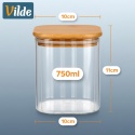 SZKLANY POJEMNIK KUCHENNY NA PRODUKTY SYPKIE 750ml 229251