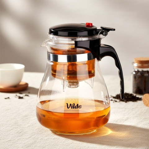 DZBANEK SZKLANY 1,65L Z ZAPARZACZEM SPUSTOWYM DO HERBATY ZIÓŁ 259418