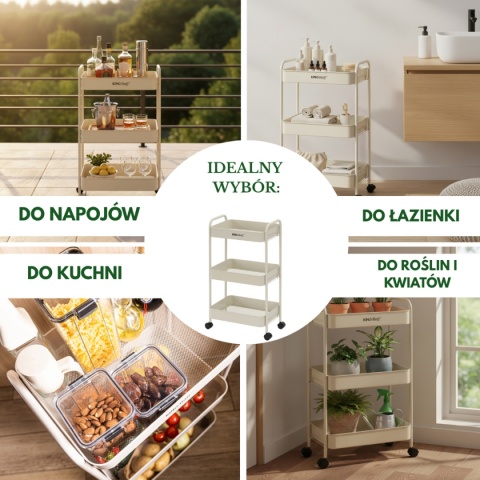 REGAŁ BAREK MOBILNY WIELOFUNKCYJNY KINGHOFF KH-1943