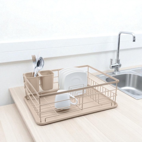 SUSZARKA DO NACZYŃ Z OCIEKACZEM I TACĄ 4026