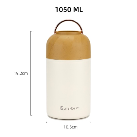 TERMOS OBIADOWY 1050ml Z MISKĄ I SKŁADANĄ ŁYŻKĄ E-8248