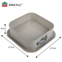 FORMA BLACHA KWADRATOWA ROZPINANA DO CIASTA 27,5x27,5cm KINGHOFF KH-1977