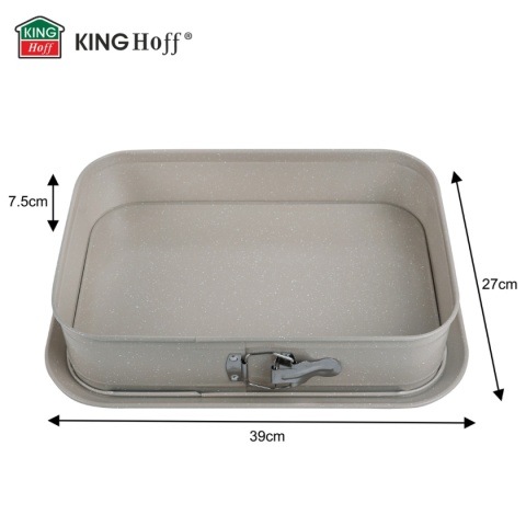 FORMA BLACHA PROSTOKĄTNA ROZPINANA DO CIASTA 39x27cm KINGHOFF KH-1978