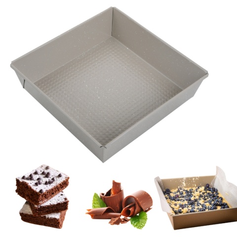 FORMA BLACHA KWADRATOWA DO CIASTA 24x24cm KINGHOFF KH-1974