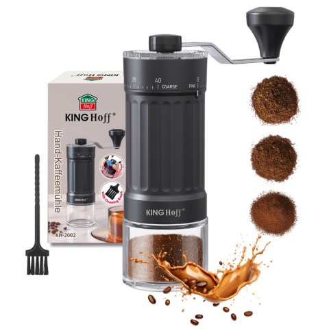RĘCZNY MŁYNEK DO KAWY Z REGULACJĄ KINGHOFF KH-2002