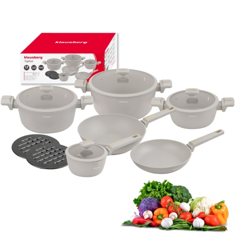 ZESTAW 12 ELEM. GARNKÓW MARMURKOWYCH KLAUSBERG KB-7969