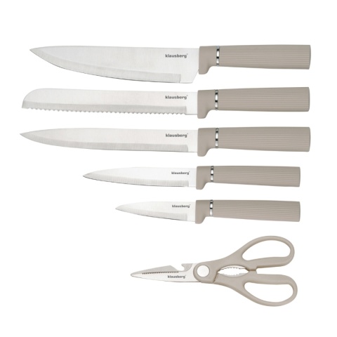 ZESTAW NOŻY W STOJAKU Z DESKĄ I CHWYTEM NA RĘCZNIK KLAUSBERG KB-7978