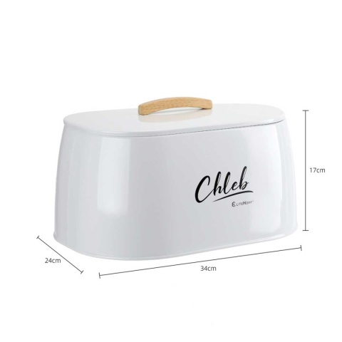 CHLEBAK POJEMNIK STALOWY NA PIECZYWO E-6325 biały