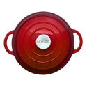 EMALIOWANY GARNEK ŻELIWNY 26cm 5L HAGE CZERWONY