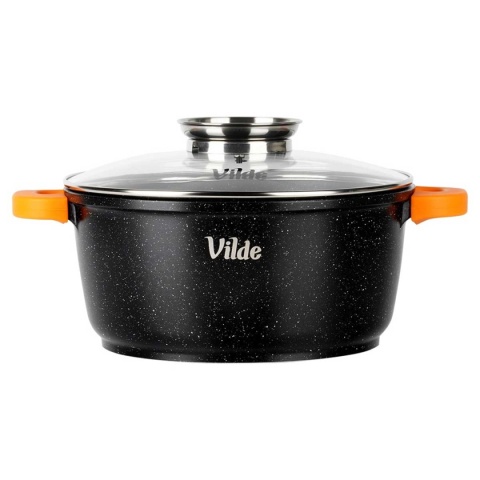 GARNEK GRANITOWY 4L 24cm Z POKRYWĄ Z AROMATYZEREM TERRUNA 199105